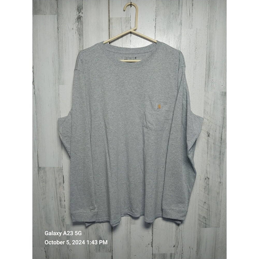 Carhartt Women's XXL Gray Long Sleeve Loose Fit Tee